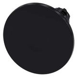 Mushroom pushbutton, 22 mm, round, plastic, black, 60 mm