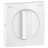 C.PLAT F/ROTARY PUSH-BUT/TWO-WAY SWITCH WHITE
