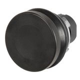 Mushroom push-button Ø 38, black, rubber bellows