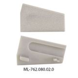 End cap for SD left, silver color, 1 pc