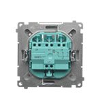 1/2 key without pictogram for electronic products, matt aluminum