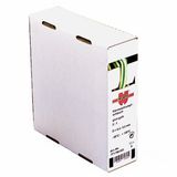 Heat-shrinkable tube, thin-wall, yel-grn 25.4/12.7mm 1box=5m