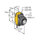 Photoelectric Sensor Retroreflective Sensor   QS18VP6LV