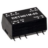 DETN02M-12 SMD DC/DC converter 12:+/-12V +/-84mA, MEAN WELL