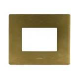 S44 ALUMINUM PLATE, BRONZE COLOUR - WITHOUT FINISHING FRAME - 3 MOD.