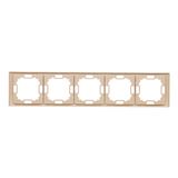 Single socket outlet without earthing, satin, metallized, 16A