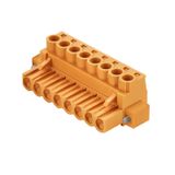 PCB plug-in connector, female plug, 5.08 mm, Number of poles: 7, 180°, Clamping yoke connection, Clamping range, max. : 4 mm², Box