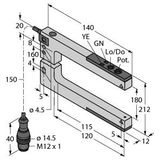 Photoelectric Sensor Bifurcated Retroreflective Sensor   SLM180B6QPMA