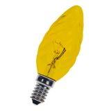 E14 C35 240V 25W Twisted Yellow