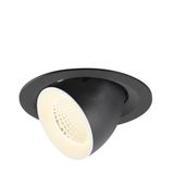 NUMINOS© GIMBLE M, recessed ceiling light, 4000K, 40ø, bl/wh