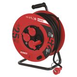 Rubber Extension Cord Reel – 4 sockets, 25m, 1.5mm2