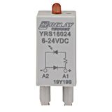 LED+PD module red 6-24VDC A1+ for S-Relay socket