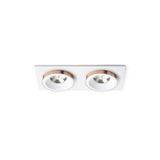 SHARM SQ II recessed white copper 230V LED 2x10W 24° 3000K