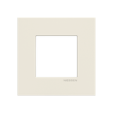 Frame 1-gang - Niessen logo - White