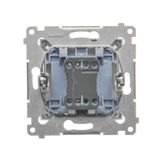 Single socket outlet with Schuko earthing, with shutters, beige, 16A