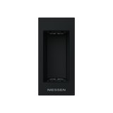 Frame for metallic and plastic profiles - Niessen logo - 1M - Matt Black