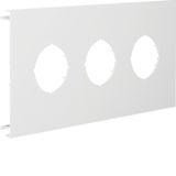 Pre-cut lid 3gang,BR70170,pure white