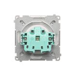 Single fiber optic socket, cream white/electro white