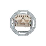 1-fach UAE-Steckdose, Sockel perlweiß (ähnlich RAL 1013), mit Metalltragring, mit Spreizkrallen