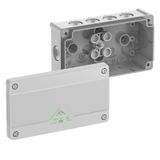 Junction box, Type of protection IP66, max. 2,5², Impact strength IK07, Protection class II, Ui 1000V AC, Ui 1000V DC, DLG, VDE, Halogen free
