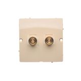 Loudspeaker socket, beige