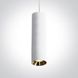 WHITE PENDANT GU10 10W DARK LIGHT