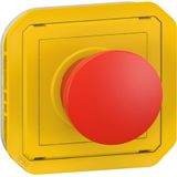 PLEXO EMERGENCY PUSH BUTTON - YELLOW - MECHANISM
