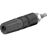 Pole terminal, 2 mm, black, 30 VAC/60 VDC, 15 A, M3 threaded bolt, nickel-plated, 23.0290-21