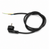 SCHUKO Plug Cable 3m, 3×1.0mm², 16A 250V~Max:3680W, IP20 Black