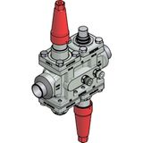 Valve station, ICF 25-4-14MA33, 25 mm, Connection standard: EN 10220