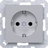 SCHUKO wall socket, Safety Plus, plug-in type, A.x/C.x, titanium