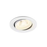 NUMINOS© MOVE L, recessed CL 4000K, 20ø, IP20, round, wh