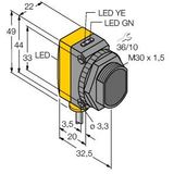Photoelectric Sensor Diffuse Mode Sensor with Fixed-Field Background Suppression   QS30FF200 W/30