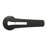 Direct operating lever handle, padlockable. Rotating type with screw fixing on switch disconnector, 143mm. Black