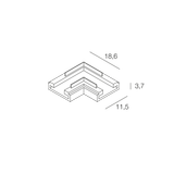 STRIP LED: CON.ANG 2STRIP238/240LED 10PZ