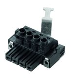 PCB plug-in connector, female plug, 7.62 mm, Number of poles: 3, 180°, Clamping yoke connection, Clamping range, max. : 10 mm², Box