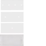 Labelling field with cover plate S.1/B.3/B.7 clear transparent