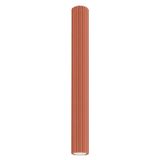 Cylindrical ceiling lamp, grooved tube, red, GU10, KARBON