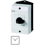 T0-4-11/I1 Multi-speed switches, T0, 20 A, surface mounting, 4 contact unit(s), Contacts: 8, 90 °, maintained, Without 0 (Off) position, 1-2, Design number 11