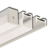 Hanging aluminum profile ZR, 20x27 mm, White diffuser, complete, 2 m