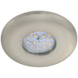 LED downlight, mat-nickel, 1xLED-module/4,8W