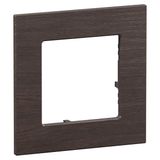 1 GANG PLATE DARK OAK