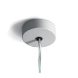 WHITE ROUND SUSPENSION BASE FOR PROFILES