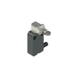 Modular prewired switch with roller plunger 90? trasmission block