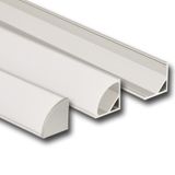 Corner aluminum profile RS, 16x16 mm, including White diffuser, 2 m