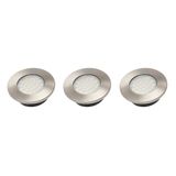 Set of LED luminaires BARRI (3 pcs.), AC220-240V, 2700K, aluminum