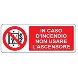 Adhesive prohibition sign - 330x125 mm