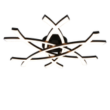 Pollock LED ceiling lamp 62x59 cm matt black