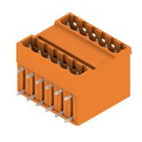 PCB plug-in connector, male header, closed side, THT solder connection, 5.00 mm, Number of poles: 12, 90°, Solder pin length (l): 3.2 mm, tinned, orange, Box