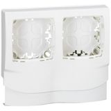 Frame Oteo 2-gang for DLPlus trunking 20mm white